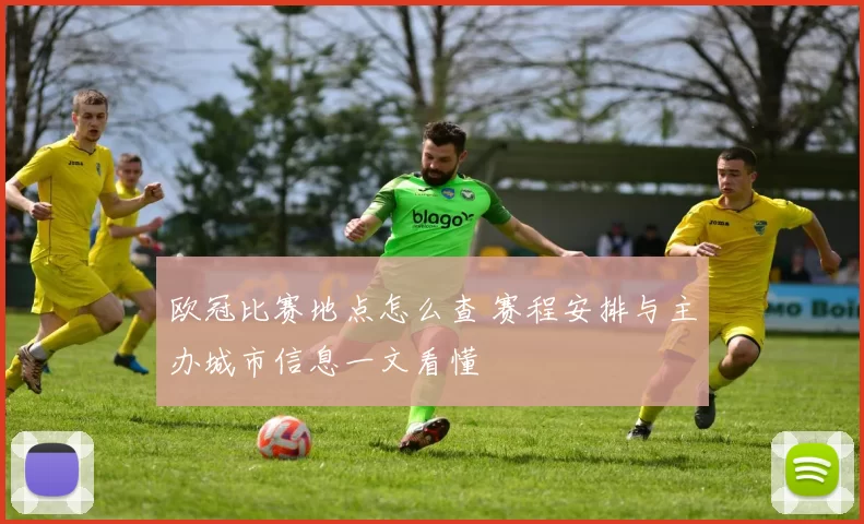 欧冠比赛地点怎么查 赛程安排与主办城市信息一文看懂